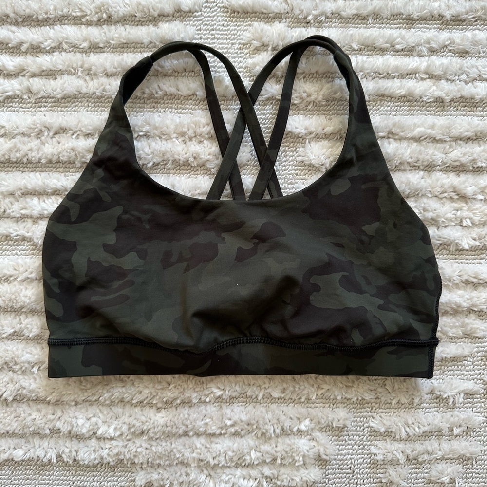 Camo Lululemon Energy Sports Bra